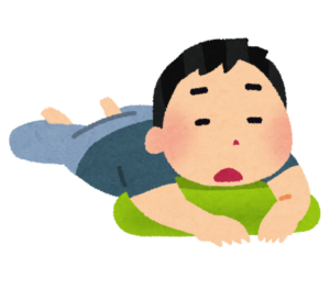 ダラダラ過ごすJ君