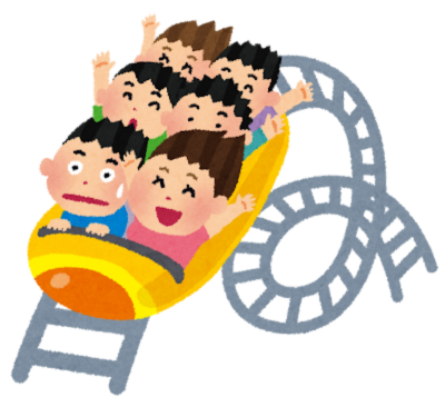 遊園地で楽しむJ君